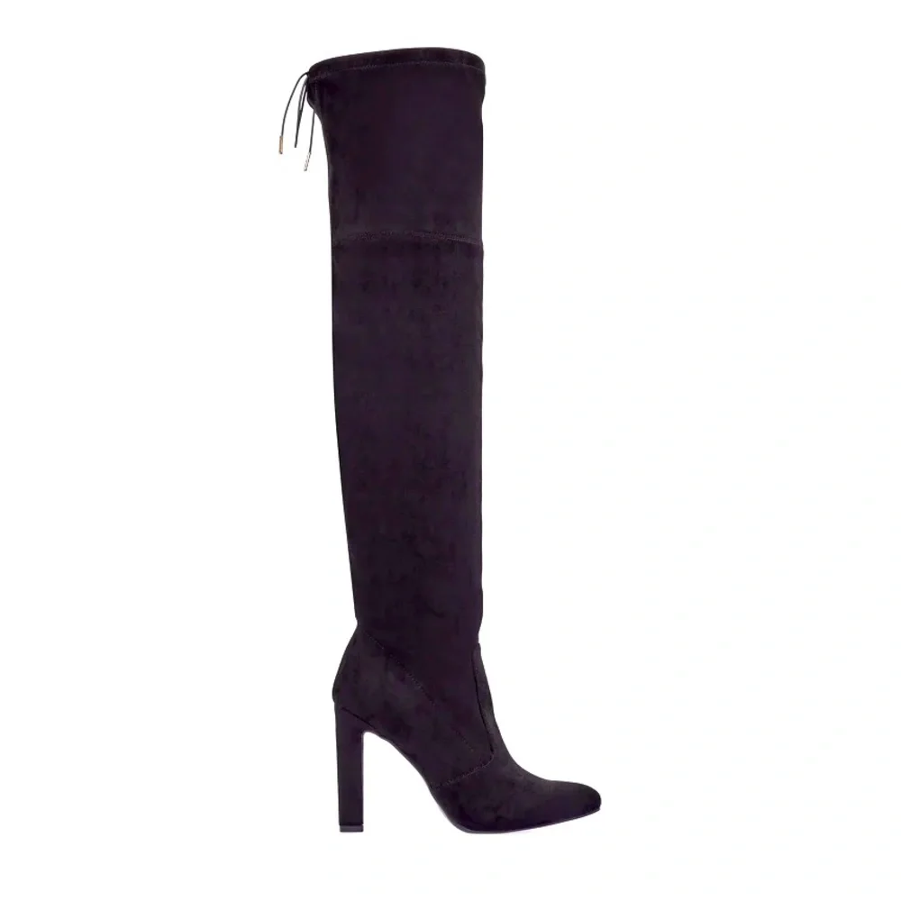 Black Thigh High Boots NEW!